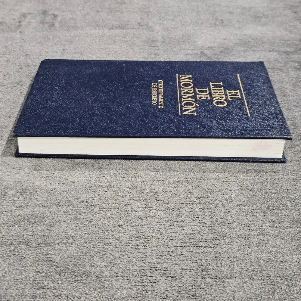 El‎ Libro de Mormon Spanish Book of Mormon 2002 Hardcover Navy Blue LDS Church